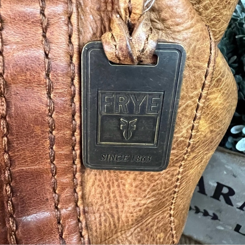Frye Melissa Leather Tote- distressed style - Picture 3 of 10